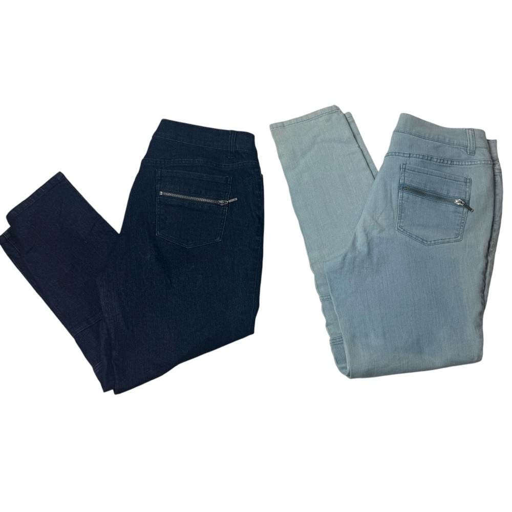 Lot of 2 Serena William's Signature Statement Stretch Jeans Women's Size 14